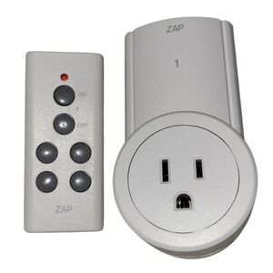 Etekcity Zap‎ Remote Outlet Switch Home White Excellent Wireless Plug In ZAP 3L